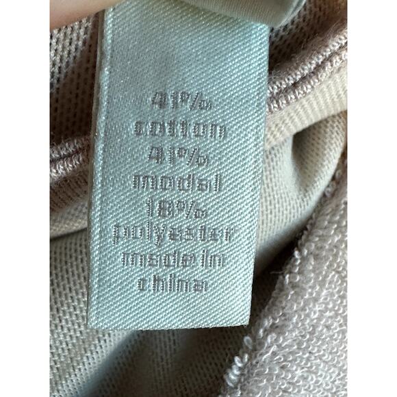 Nu Sport Beige Terry Sleeveless Tank Top Size XL - Picture 5 of 5